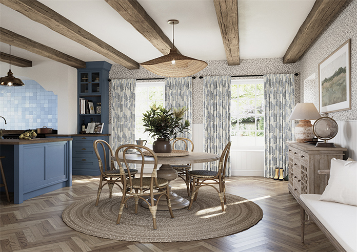 Coppice Faux Silk, Jean - Made to Measure Curtain - Image 7